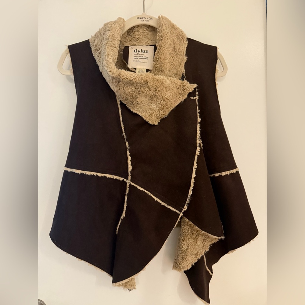 Dylan Cozy Brown and Cream Vest